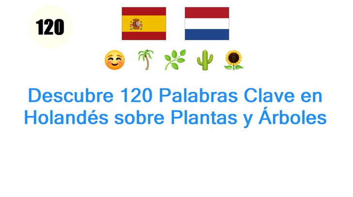 Descubre 120 Palabras Clave en Holandés sobre Plantas y Árboles